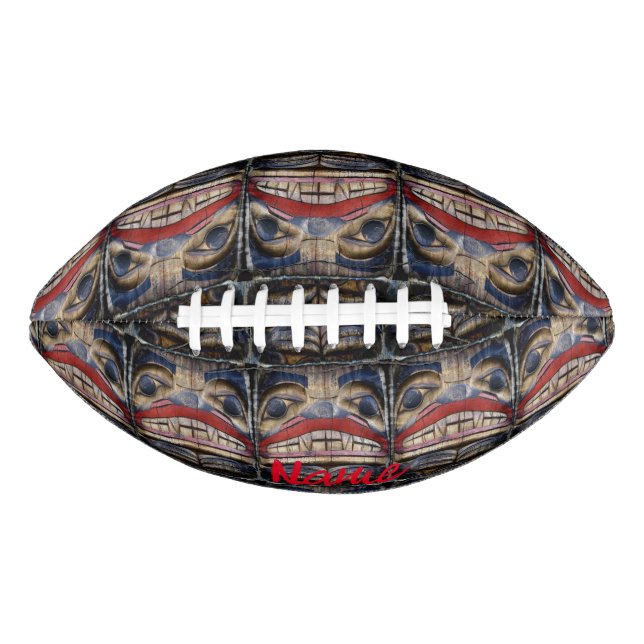 Totem Pole Face Thunder_Cove  Football (Front)
