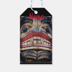 Totem Pole Face Thunder_Cove Gift Tags