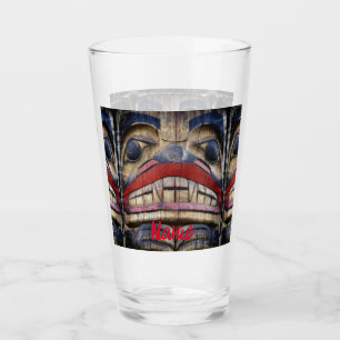 Totem Pole Face Thunder_Cove Glass