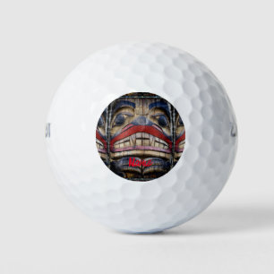 Totem Pole Face Thunder_Cove  Golf Balls