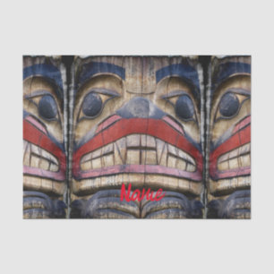 Totem Pole Face Thunder_Cove Tissue Paper