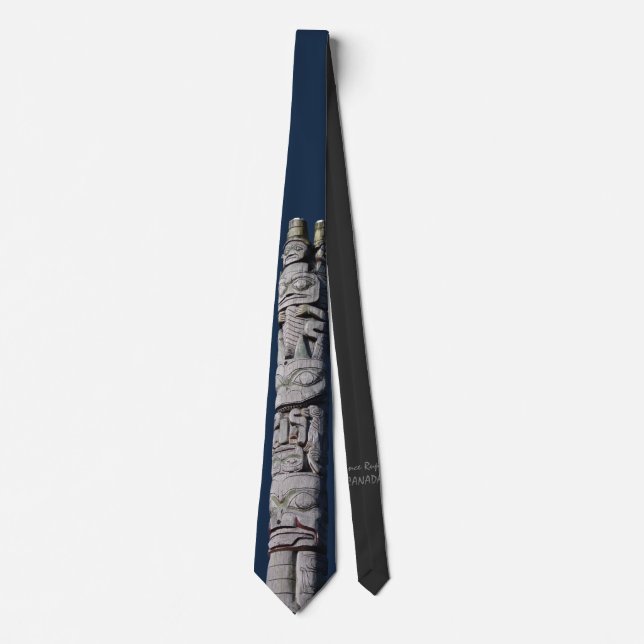 Totem Pole Ties First Nations Totem Tie Necktie (Front)
