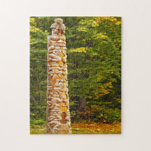 Totem Pole Vancouver. Jigsaw Puzzle