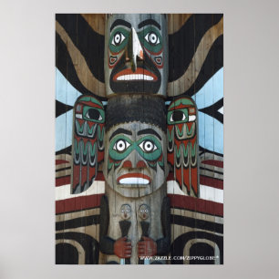 Totem Pole Wall Poster