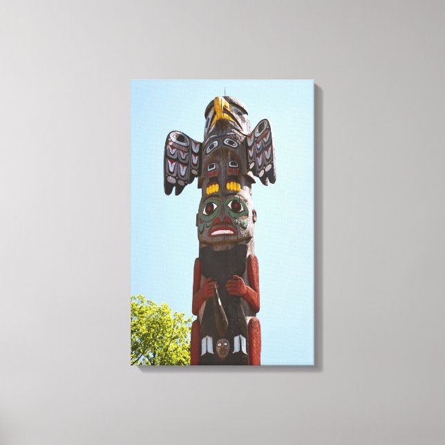 Totem Pole Wrapped Canvas (Front)