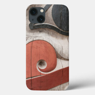 Totem poles at Haida Heritage Centre Museum iPhone 13 Case