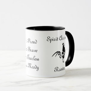 Totem Spirit Animal Proud Black Rooster Mug