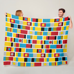 Totem Stripes Fleece Blanket