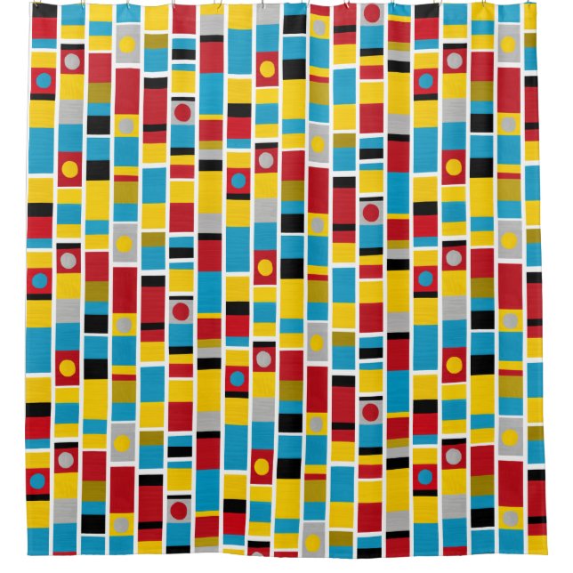 Totem Stripes Shower Curtain (Front)