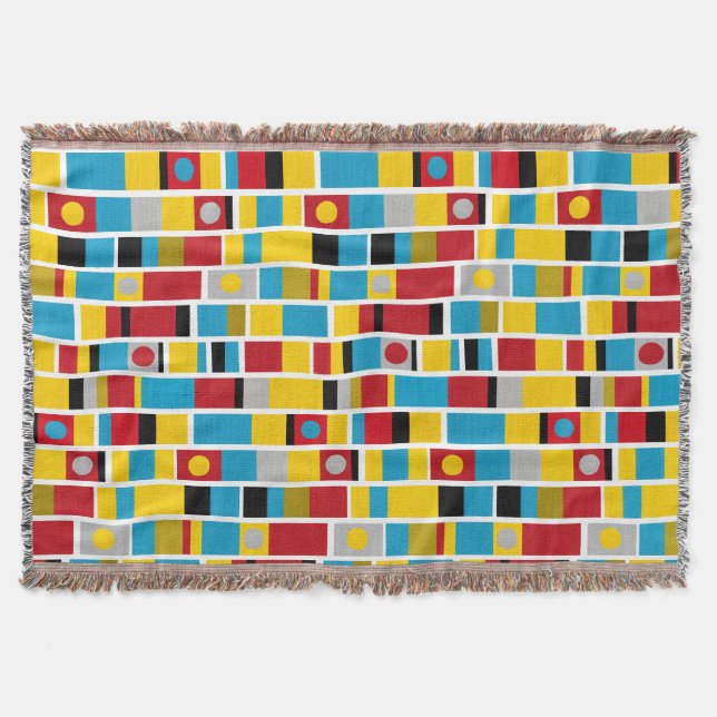 Totem Stripes Throw Blanket (Front)
