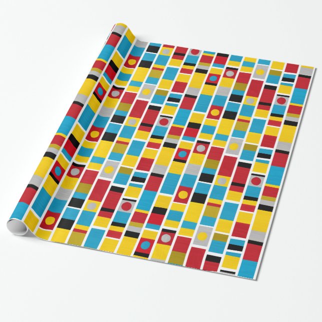 Totem Stripes Wrapping Paper (Unrolled)