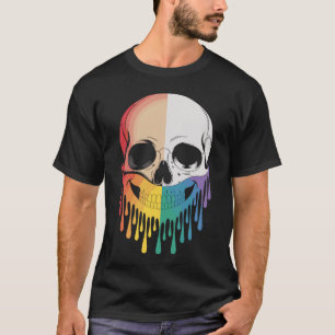Totenkopf im Farbregen T-Shirt