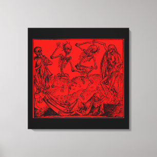 Totentanz / Dance of macabre Canvas Print