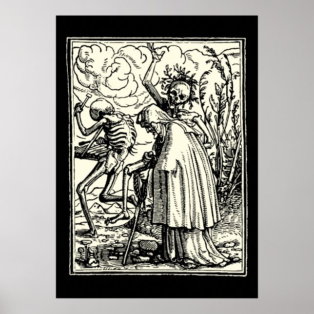 Totentanz, Dance of macabre (Holbein) Poster (Front)