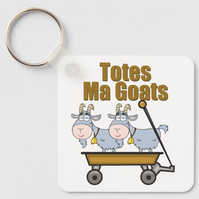 Totes Ma Goats Key Ring (Front)