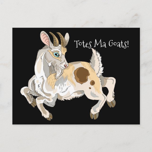 Totes Ma Goats! Postcard (Front)