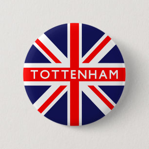Tottenham UK Flag 6 Cm Round Badge