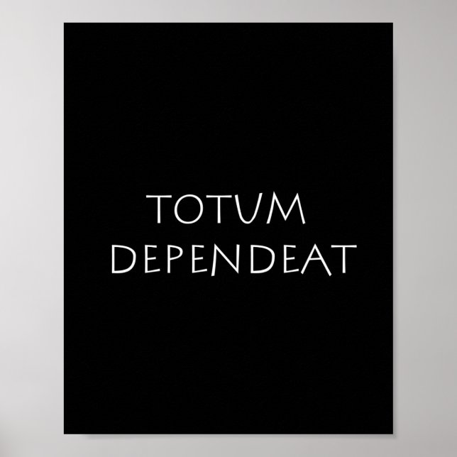 Totum dependeat poster (Front)