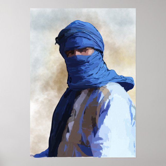 Touareg in Blug Poster (Front)