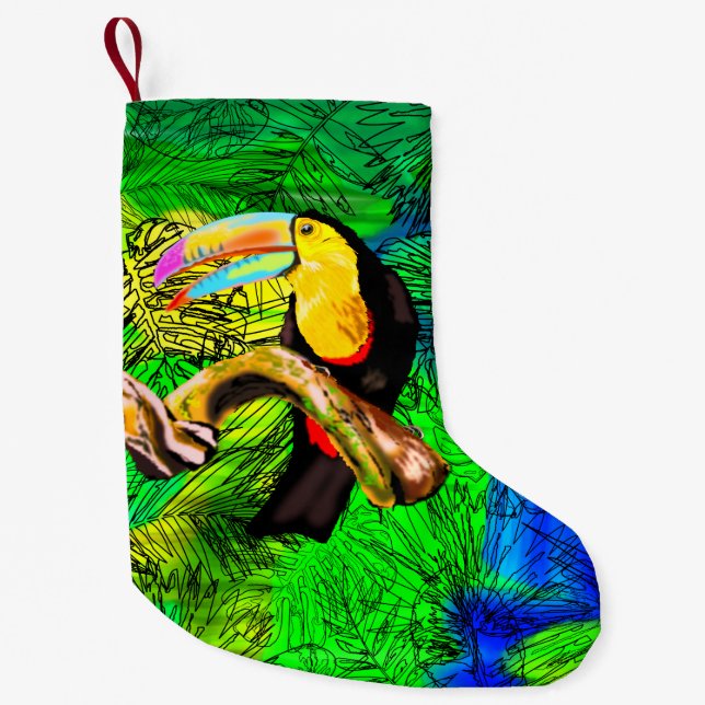Toucan Bird Christmas Stocking (Front)