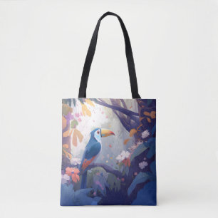 Toucan Bird Portrait Animal Painting Wildlife Free Tote Bag