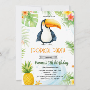 Toucan Birthday Party Invitation