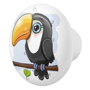 Toucan Ceramic Knob