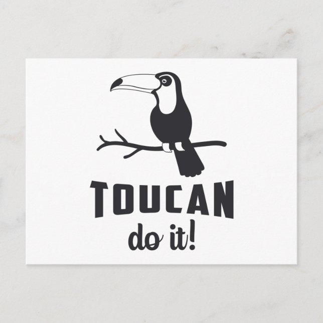 Toucan Do It Bird Watcher Watching Funny Toucans Postcard (Front)