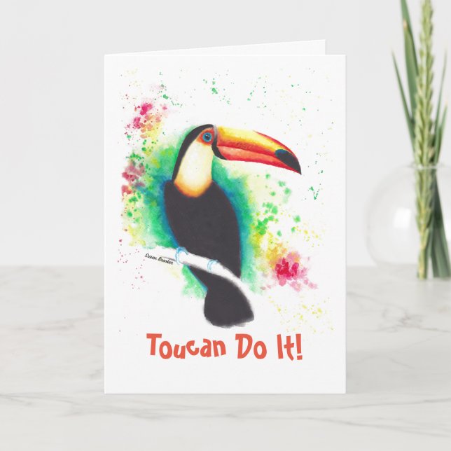 Toucan Do It! Greetings Card (Front)