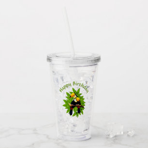Toucan Duo Birthday Acrylic Tumbler
