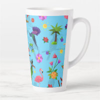 Toucan Flamingo And Arara Seamless Birds Pattern