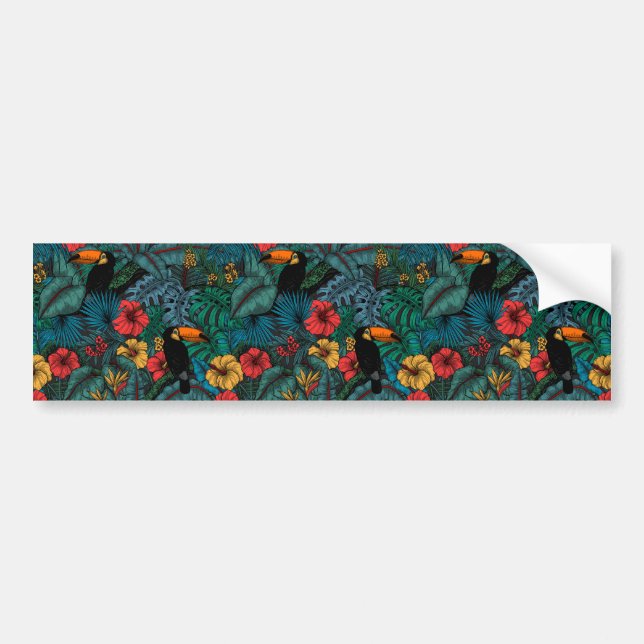 Toucan garden bumper sticker (Front)