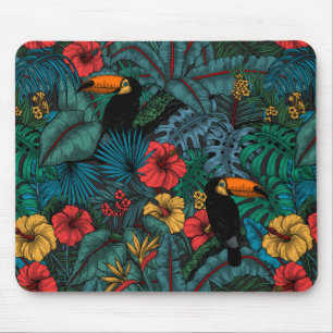 Toucan garden mouse pad