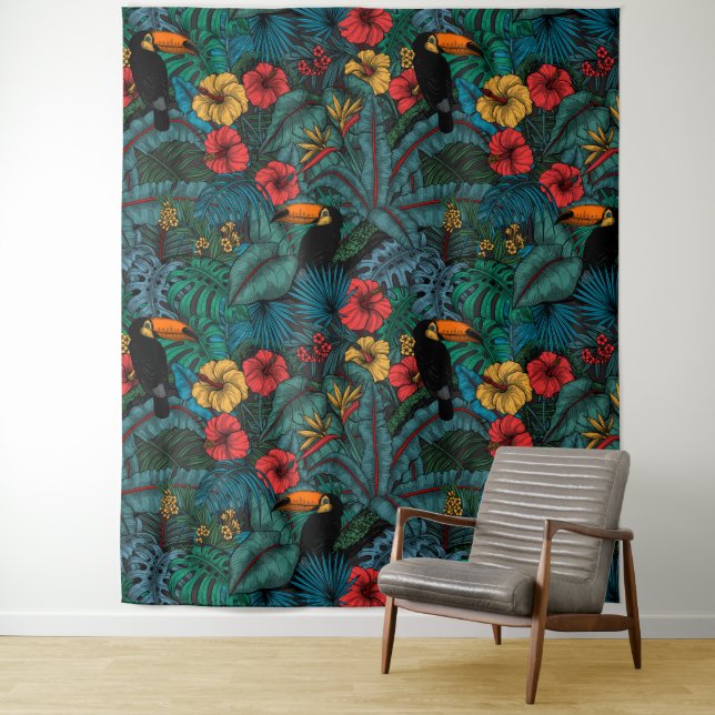 Toucan garden tapestry (In Situ)