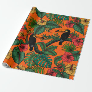 Toucan garden wrapping paper