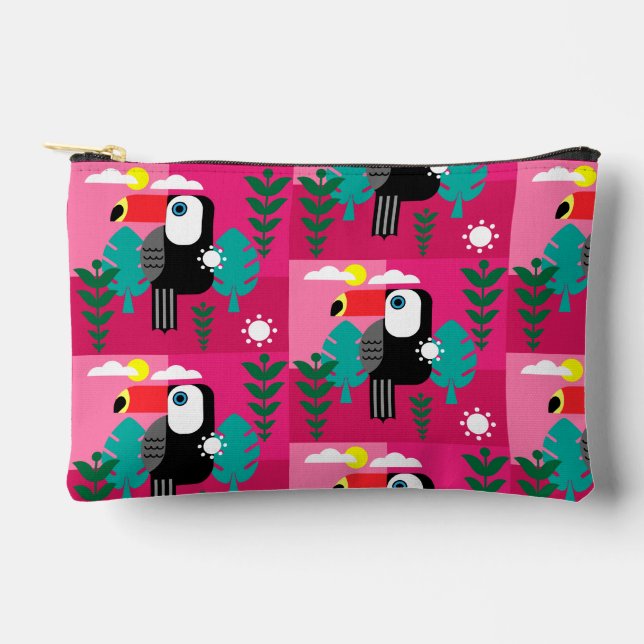 Toucan Gift Accessory Pouch (Front)