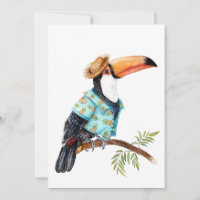 Toucan in Hawaiian shirt