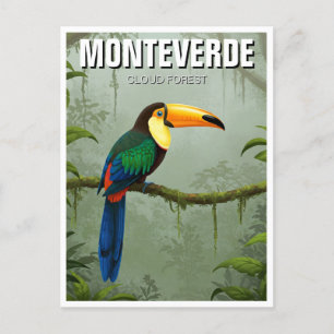 Toucan in Monteverde Cloud Forest Costa Rica Postcard