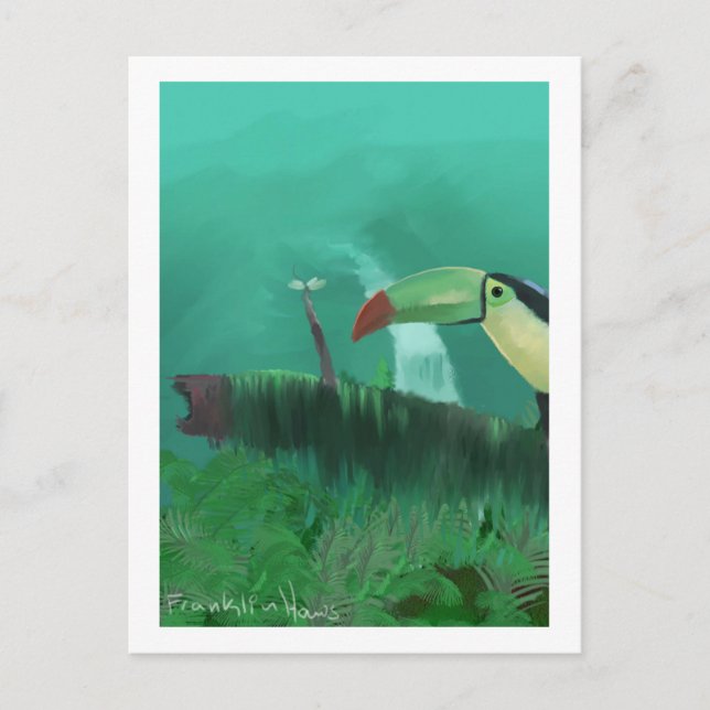 Toucan in the Rainforest Postcard (Front)