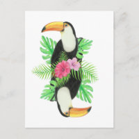 Toucan in Tropical Leaves