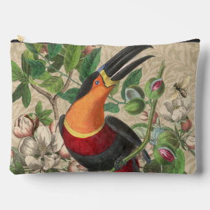 Toucan Jungle Tropical Bird Beautiful Antique Accessory Pouch