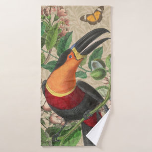Toucan Jungle Tropical Bird Beautiful Antique Bath Towel Set
