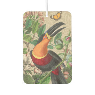 Toucan Jungle Tropical Bird Beautiful Antique Car Air Freshener