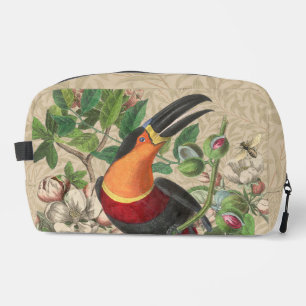 Toucan Jungle Tropical Bird Beautiful Antique Dopp Kit