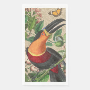 Toucan Jungle Tropical Bird Beautiful Antique Napkin