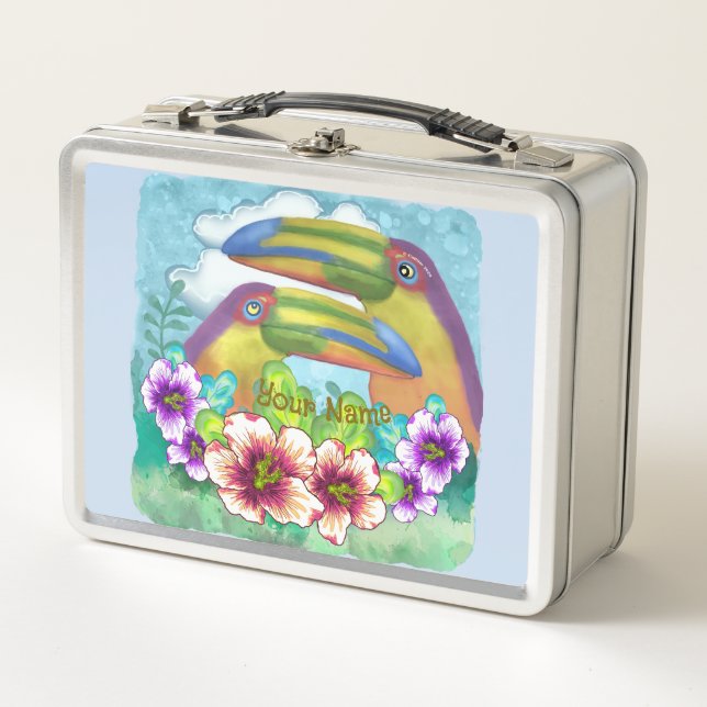 Toucan Lovers Metal Lunch Box (Front)