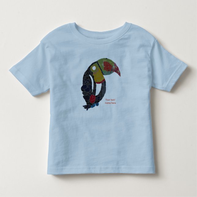 Toucan Mosaic Customisable Toddler T-Shirt (Front)
