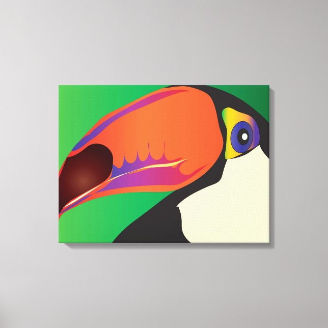 TOUCAN ON CANVAS PRINT (Front)