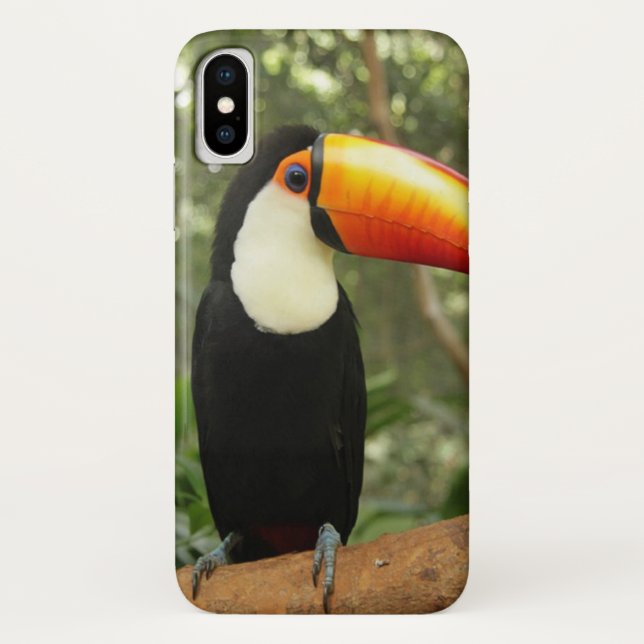 Toucan on tree branch Case-Mate iPhone case (Back)