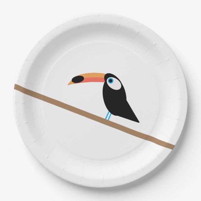 Toucan Paper Plate (Front)